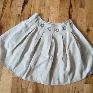 Michael Kors Cream A-Line Skirt